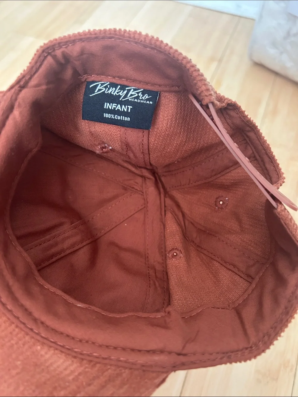 Binky Bro Kids Corduroy Cap — Rust Brown